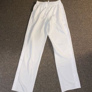 Alo fleece High-Waist Pleasant Wide Leg Pant with side buttons